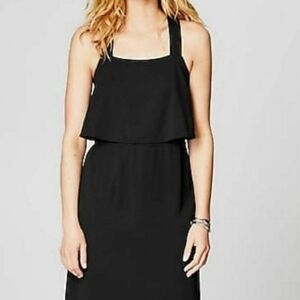 J. Jill Tiered Ruffle Crisscross back mini dress